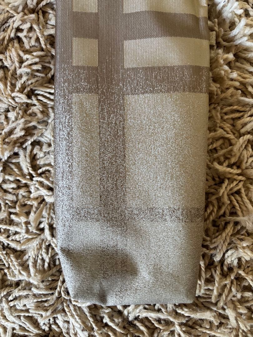 Burberry Folding Umbrella Beige Check Pattern Polyester One Size Japan Unused