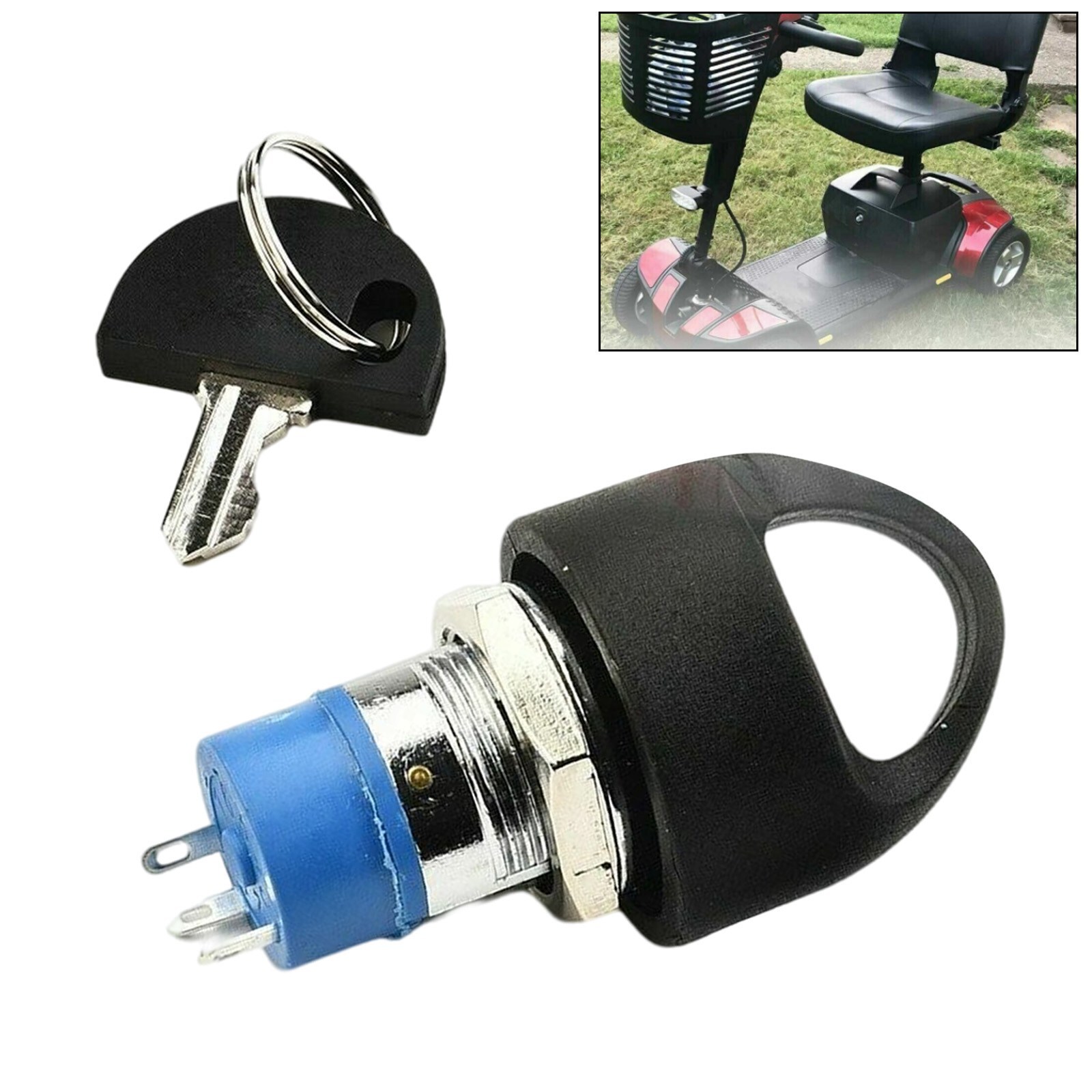 Mobility Scooter Spare Start On/off Ignition Switch With 2 Keys For PRIDEUk