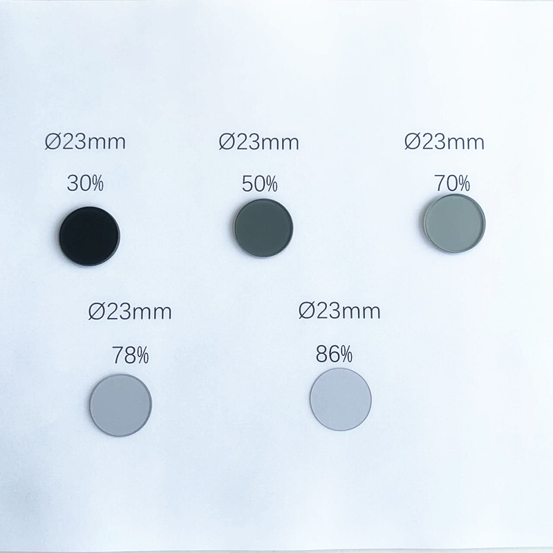 1PC 22mm/ 23mm Neutral Gray Glass Neutral Density Filter LensesTransmittance