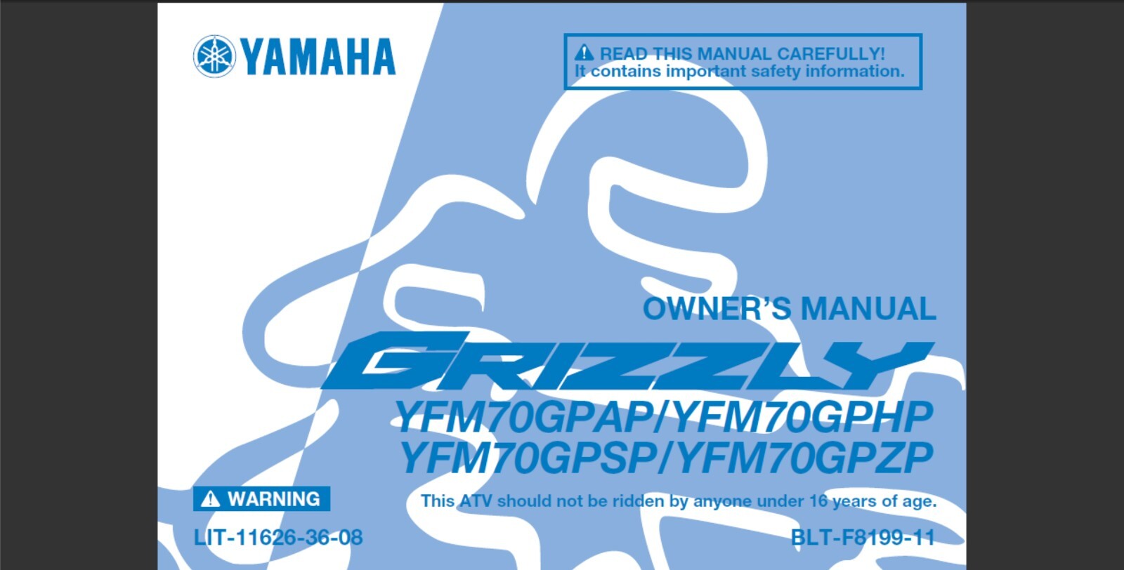 2023 Yamaha Grizzly 700 EPS YFM70GPAP YFM70GPHP YFM70GPSP YFM70GPZP Owner manual