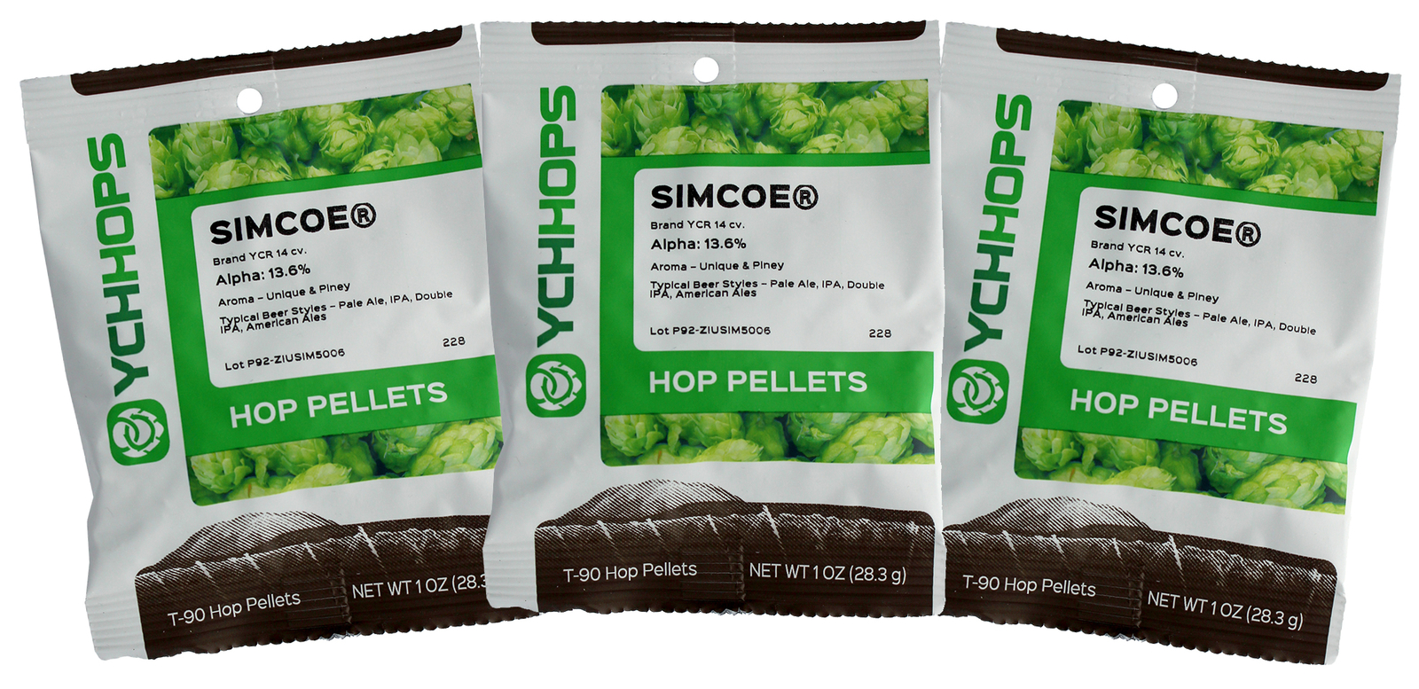 Simcoe Hop Pellets 3 oz for Home Brew Beer Making