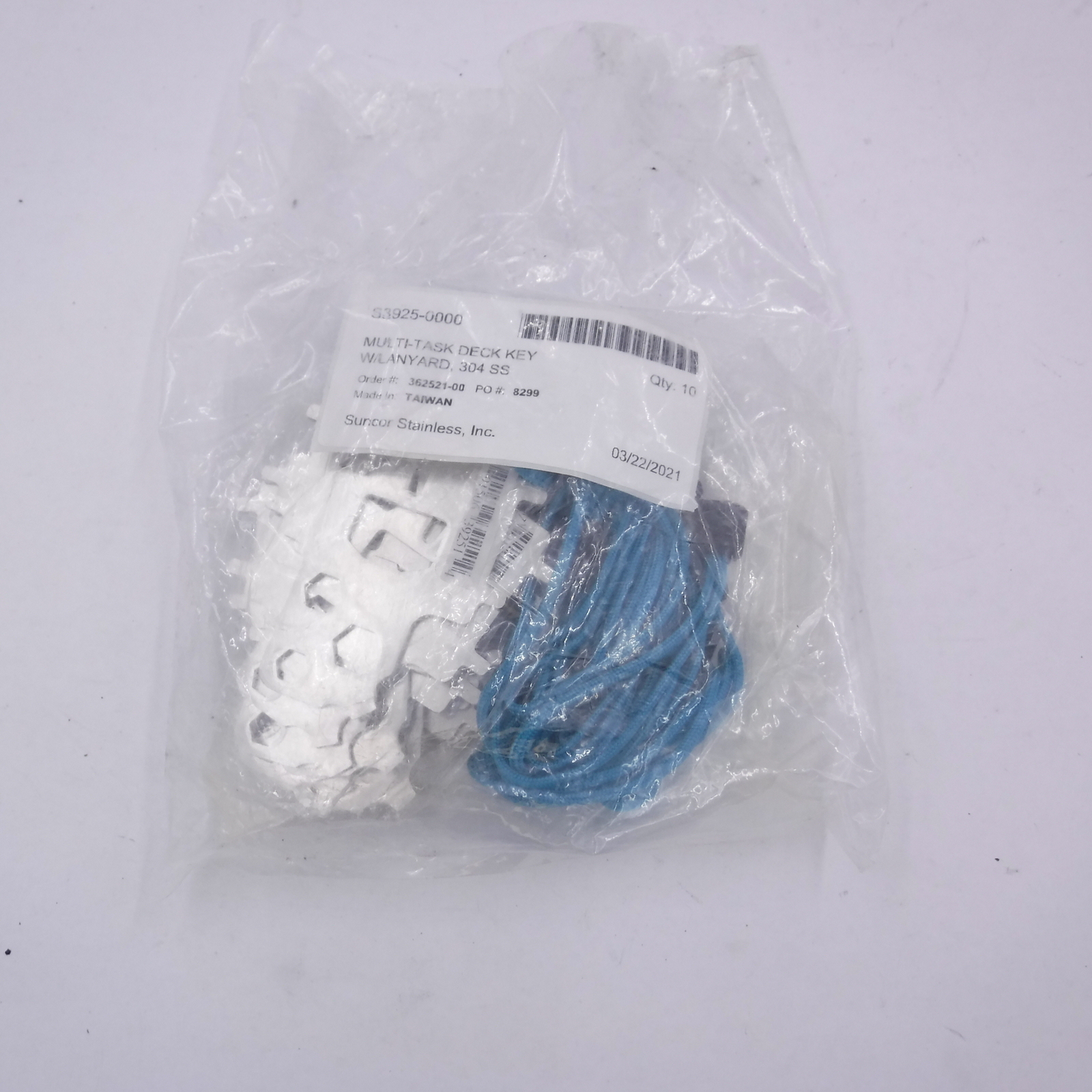 LOT OF 10 STAINLESS MULTI TASK DECK KEY 4" (S3925-0000)