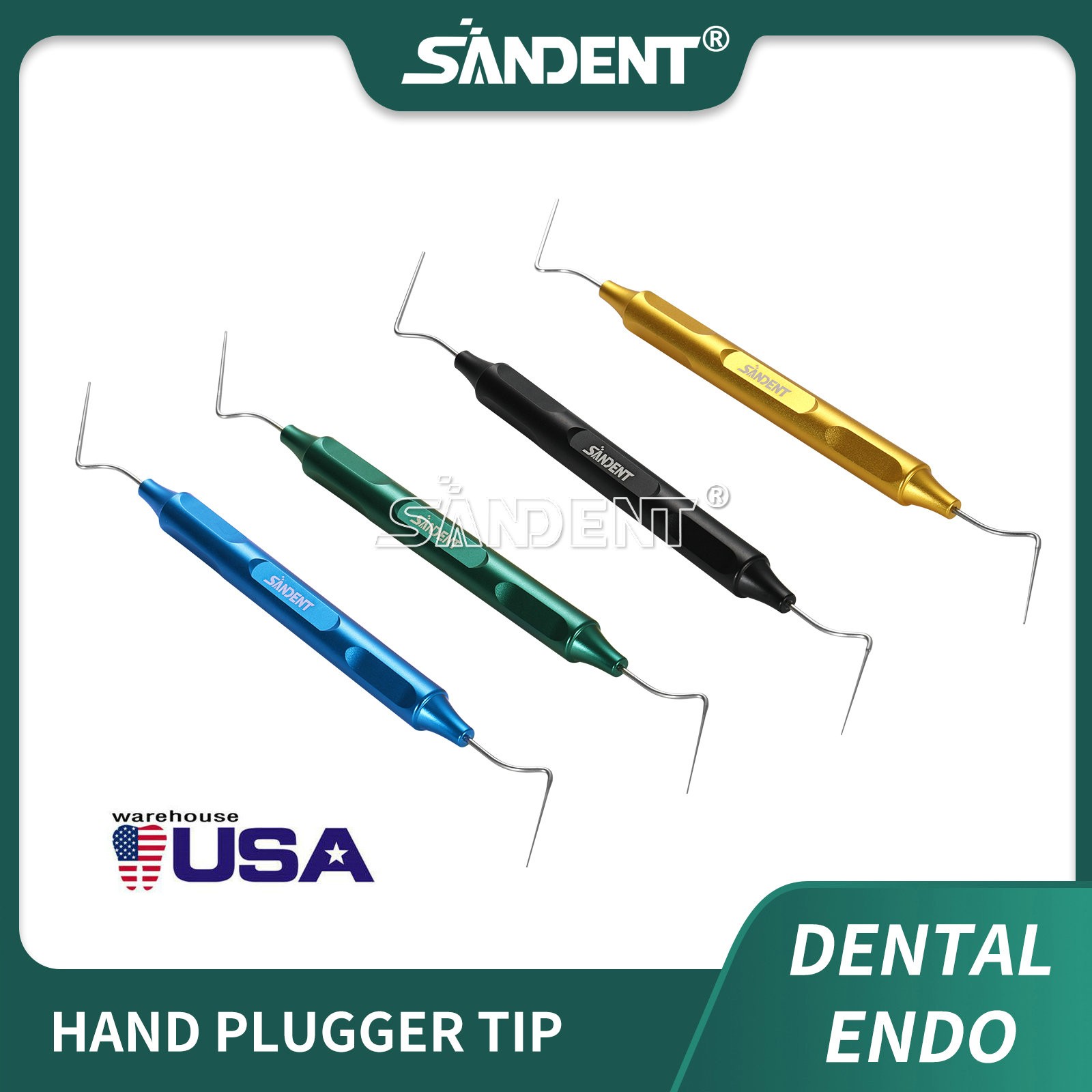 Dental Endodontic Hand Plugger NiTi/Stainless Steel Tip Filler Vertical Presser