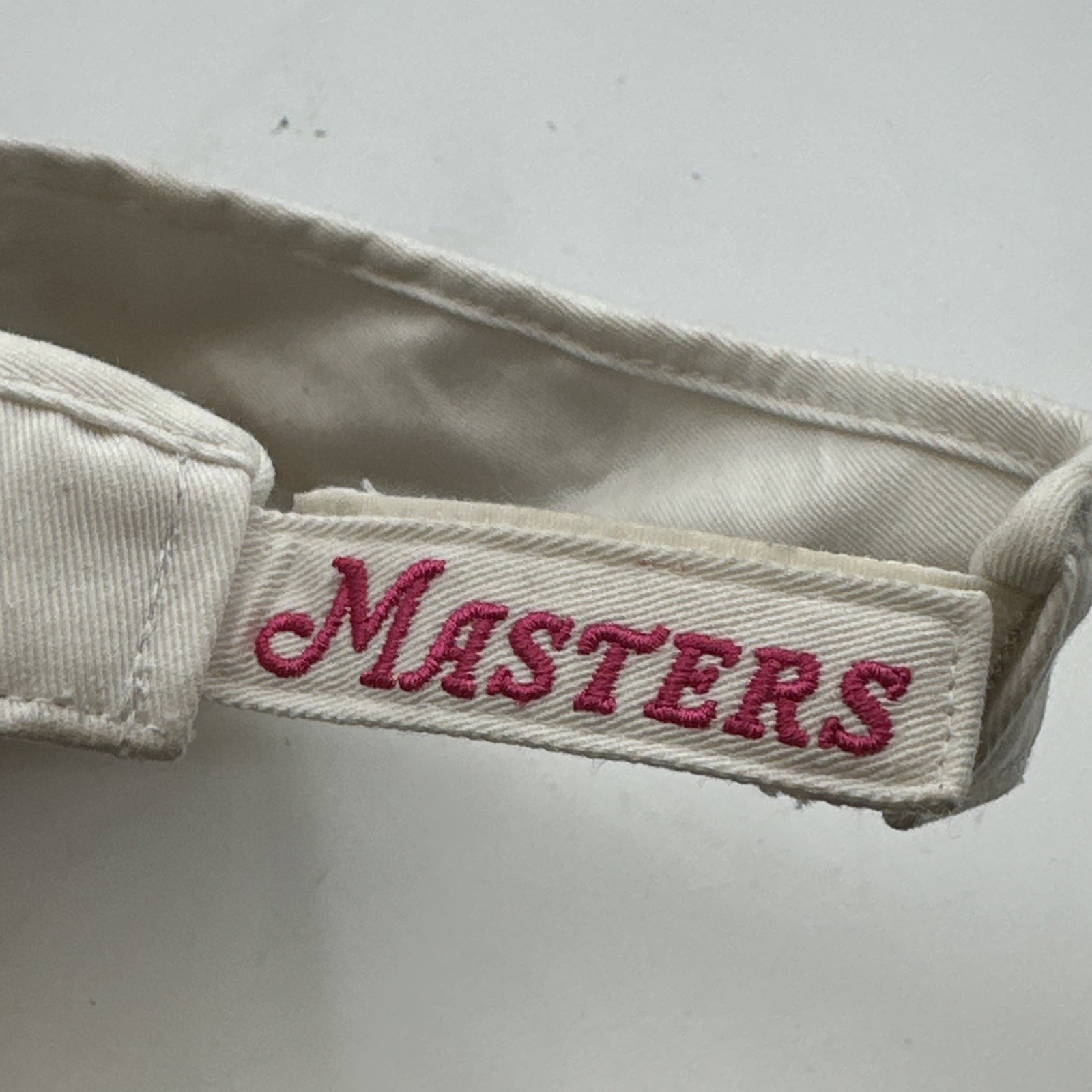 Masters 2020 Golf Visor White Pink Embroidered Adjustable American Needle