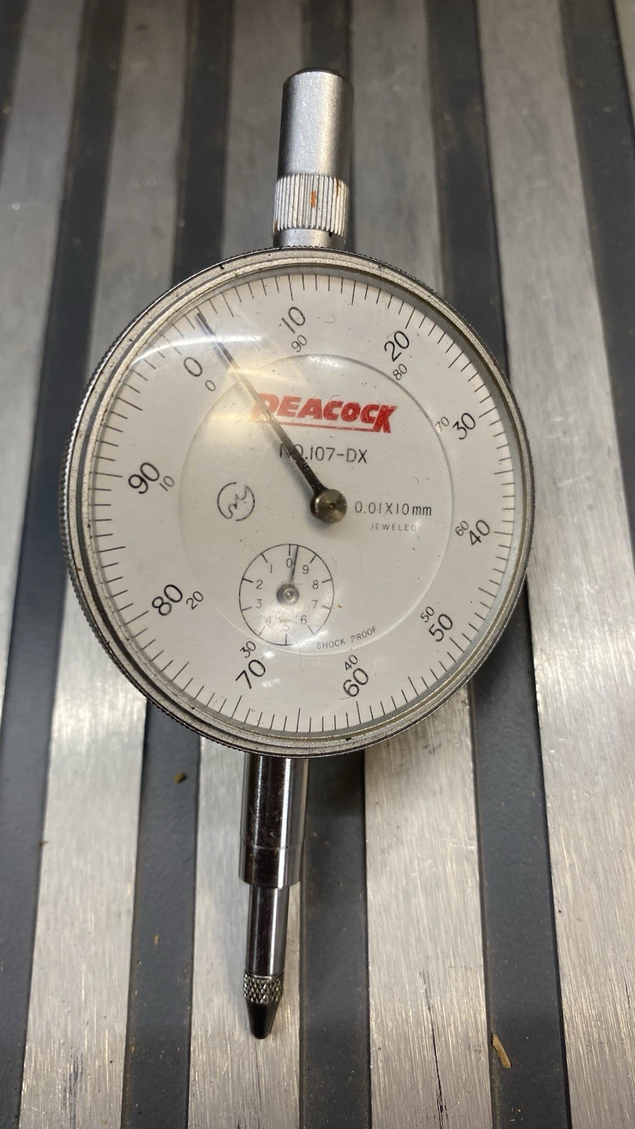 Peacock Dial Indicator No.107-DX  .01mm 10mm