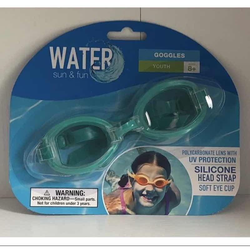 Kids Swim Mask Goggles UV Protection Anti-Fog Adjustable Youth Ages 8+
