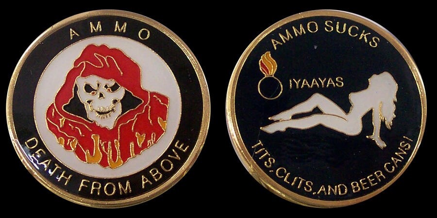 AMMO AMMUNITIONS CHALLENGE COIN COLLECTIBLE MILITARY COINS