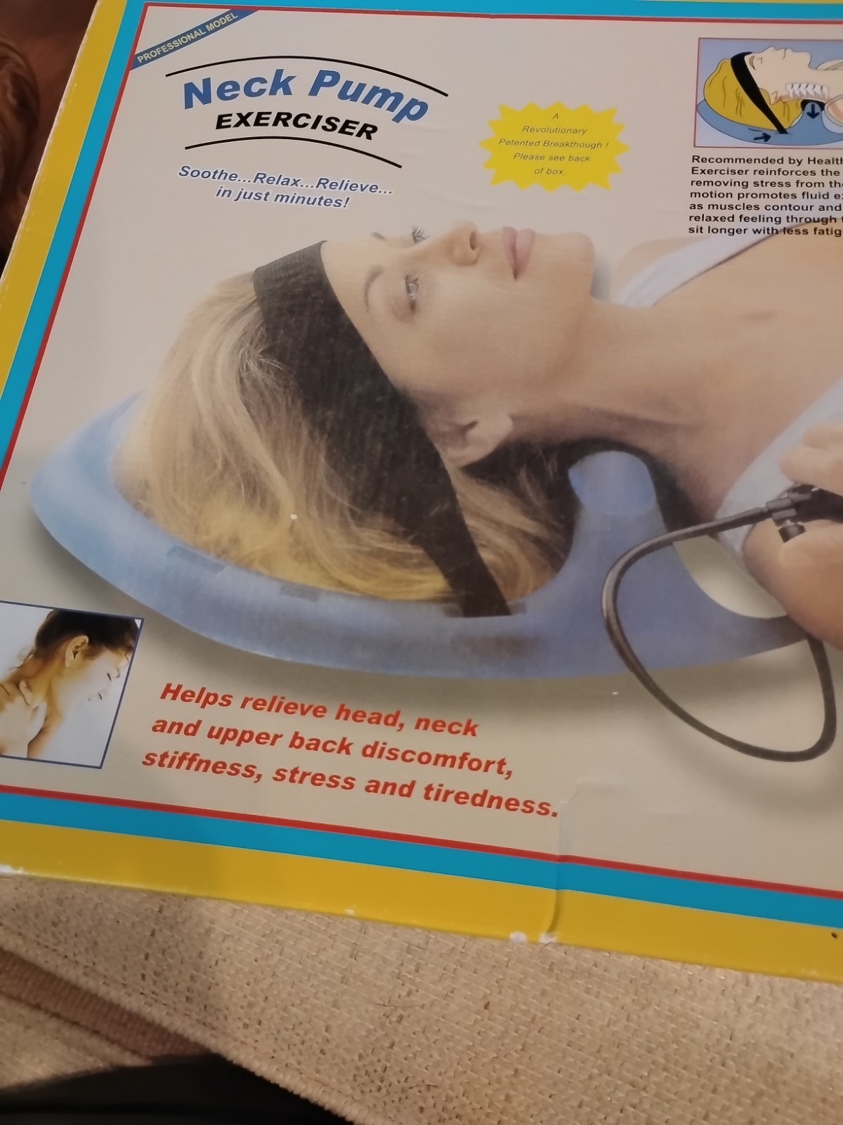 Neck Pump Excerciser Professional Model Soothe Relax Relieve
