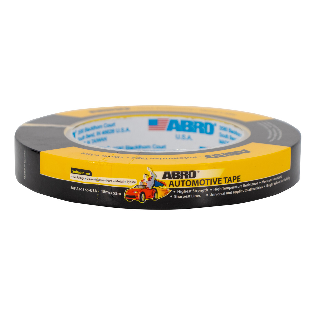 Automotive Masking Tape 18mm x 55M ABRO AT-18-55-USA