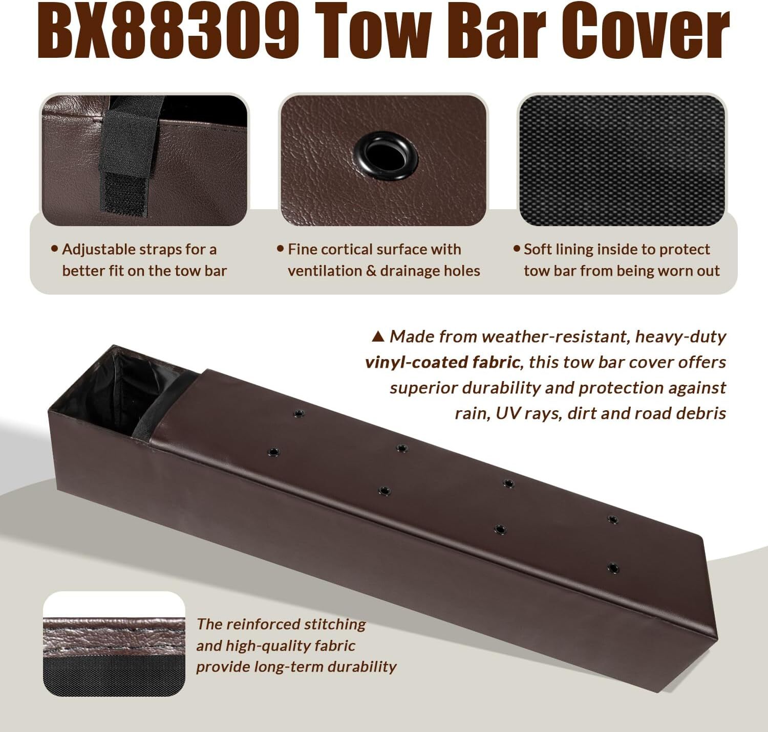BX88309 For Blue Ox Avail BX7420/ Ascent BX4370/ Apollo BX7475 Tow Bar Cover
