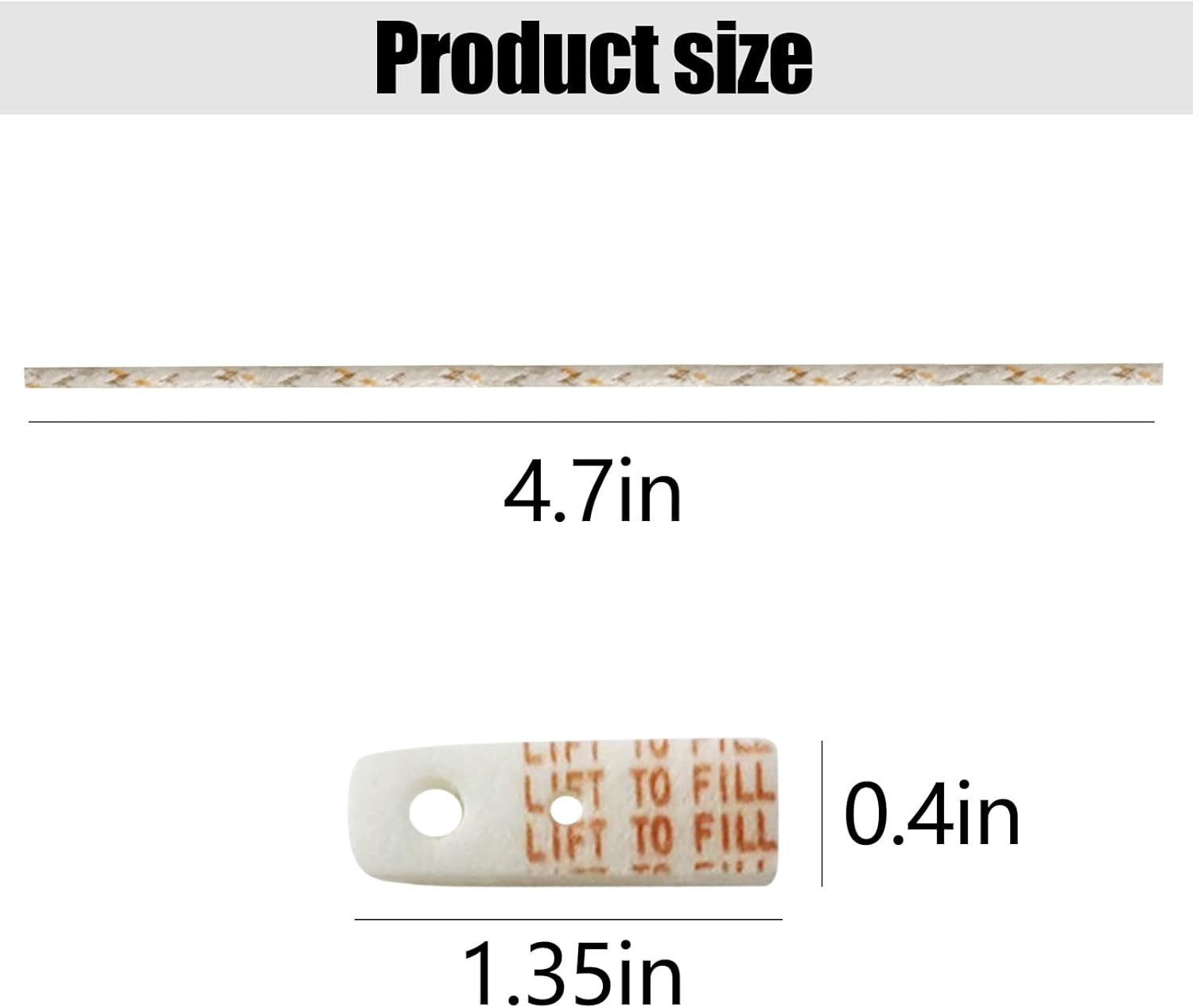 Wick and Cotton Replacement, Wick Replacement, Lighter Replacement Repair Kit, U