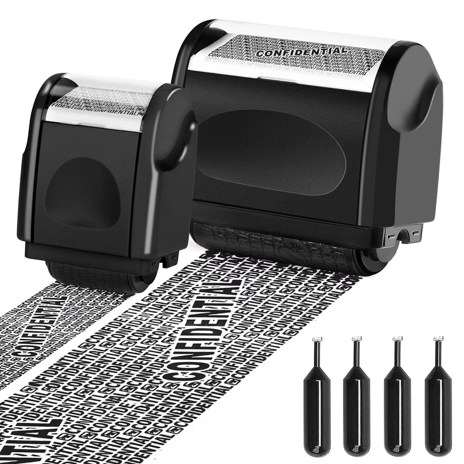 Identity Theft Protection Roller Stamp HeavyDuty Confidential Privacy Guard for