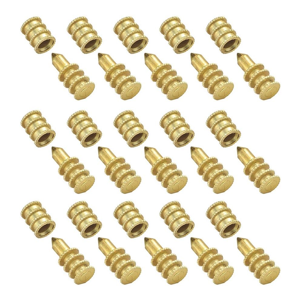 ZYAMY 15pcs Brass Table Leaf Dowel Pin Bolt Sleeve Connectors Table...