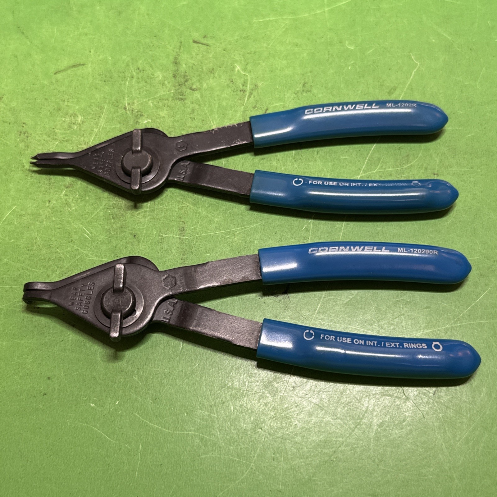 Cornwell Internal/External Straight & 90* Snap Ring Pliers ML-3202R & ML-120290R