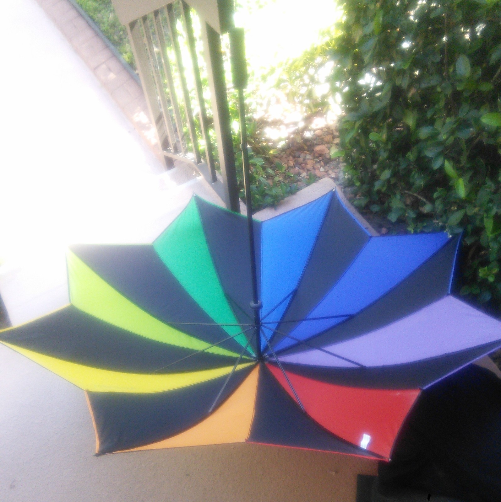 Original Cirque du Soleil Umbrella Multicolor Art RARE