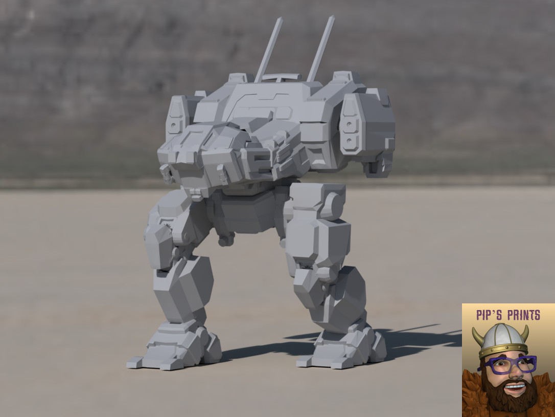 JR-7-F Jenner Alternate Mech Model For Battletech 6mm-10mm-15mm