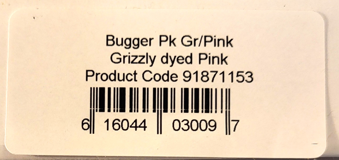 Whiting Bugger Pack, Grizzly Dyed Pink, Fly Tying