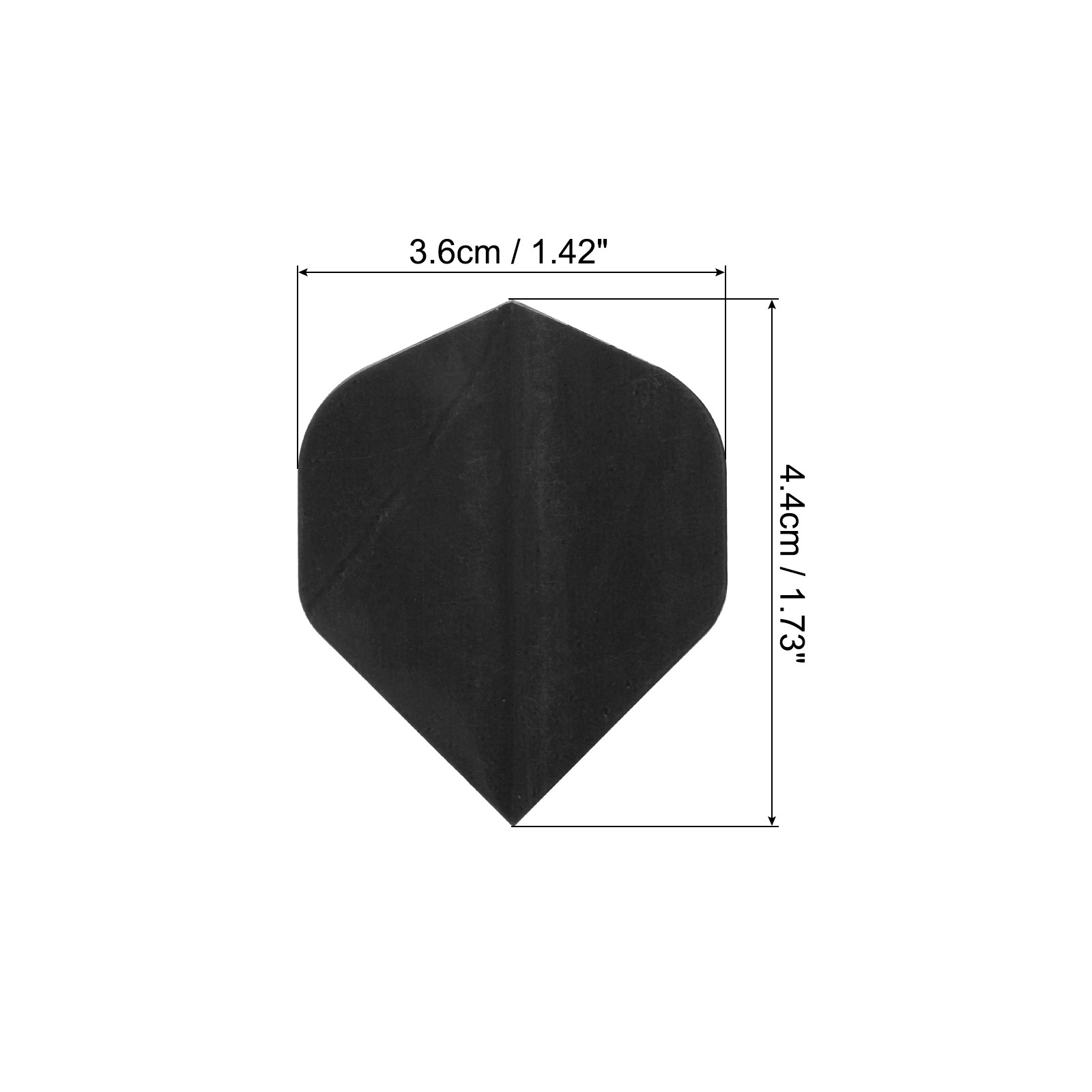 Standard Dart Flights, 15 Pack Flights Black