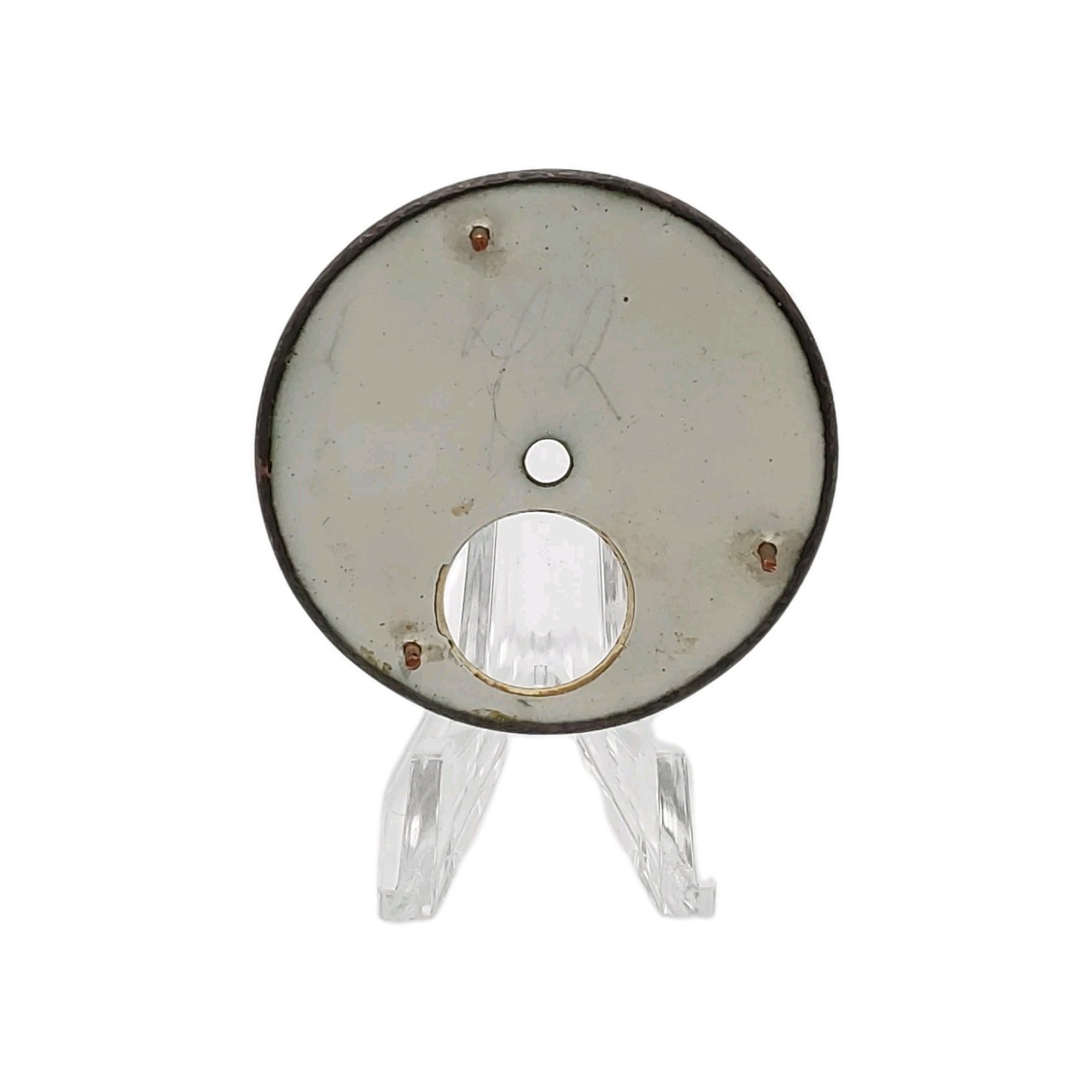 Improved Patent 49.6 Enamel No Second Subdial Pocket Watch Dial Only 568