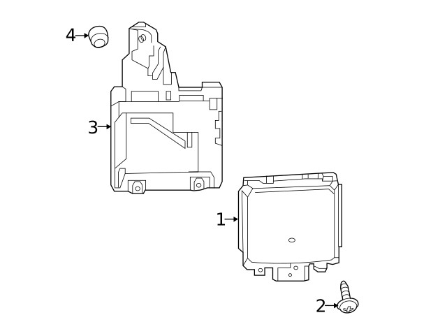 Genuine Ford Blind Spot Detection System Warning Sensor Bracket GD9Z-14D189-A