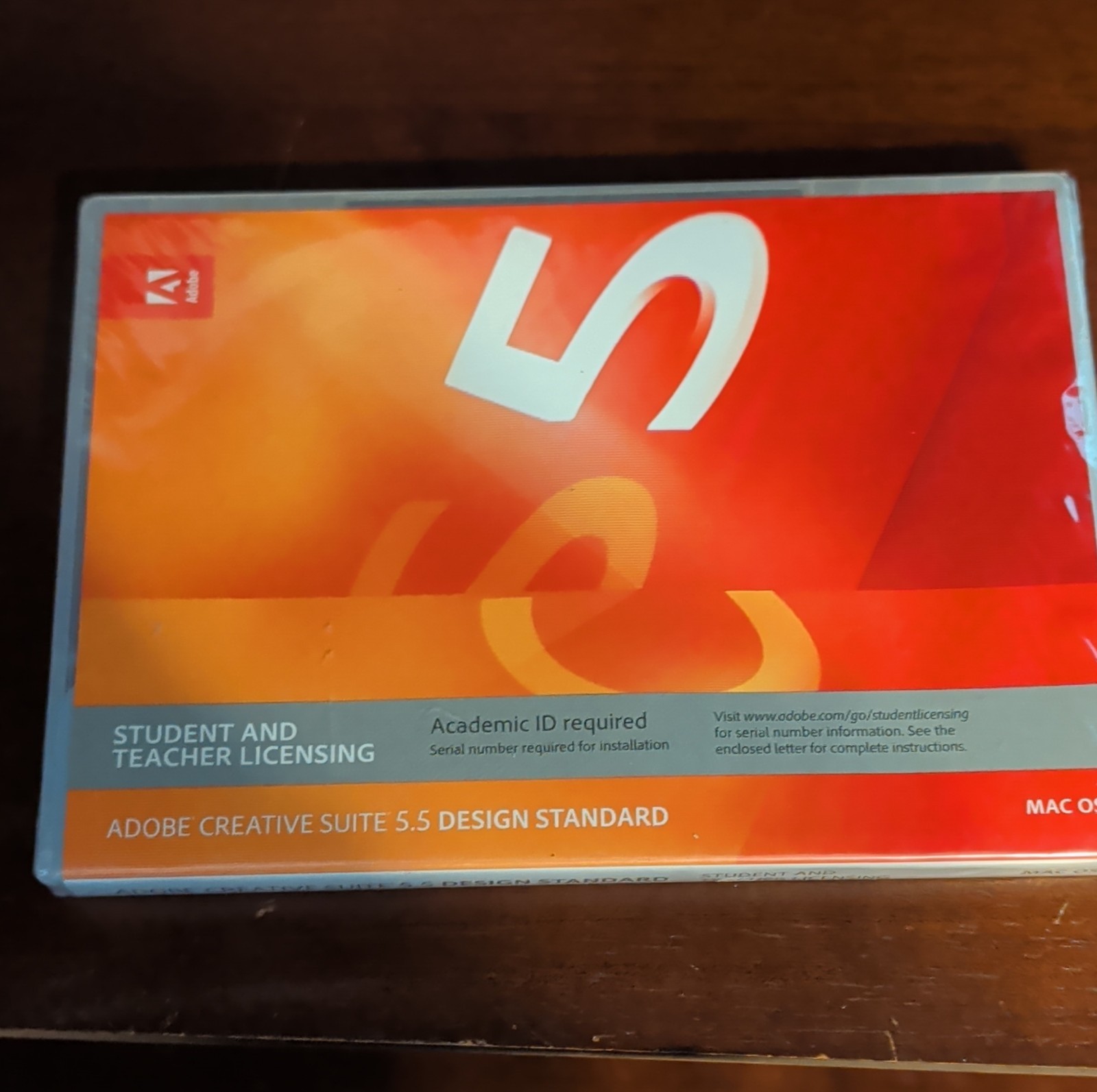 Adobe Creative Suite 5.5 Design Standard Academic Mac OS DVD MPN 65121884