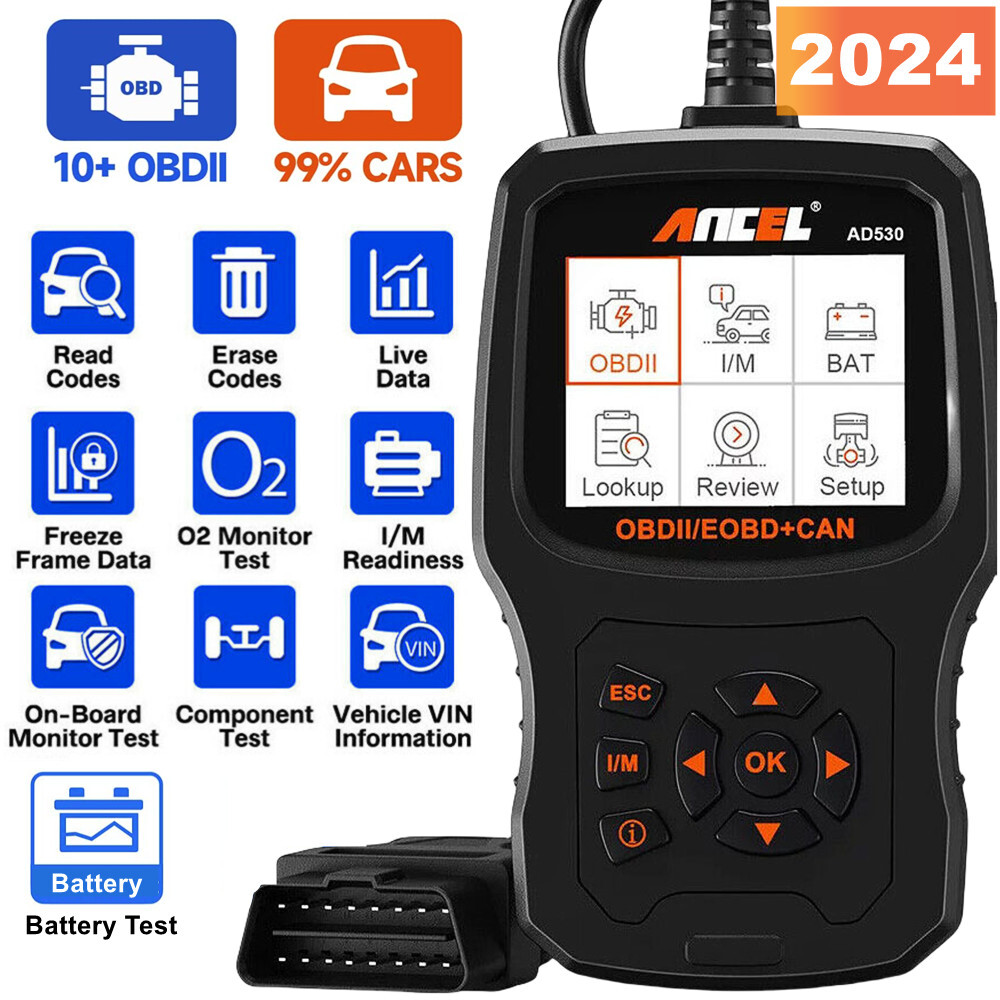 Automotive OBD2 Code Reader Scanner & Battery Test Check Engine Diagnostic Tool