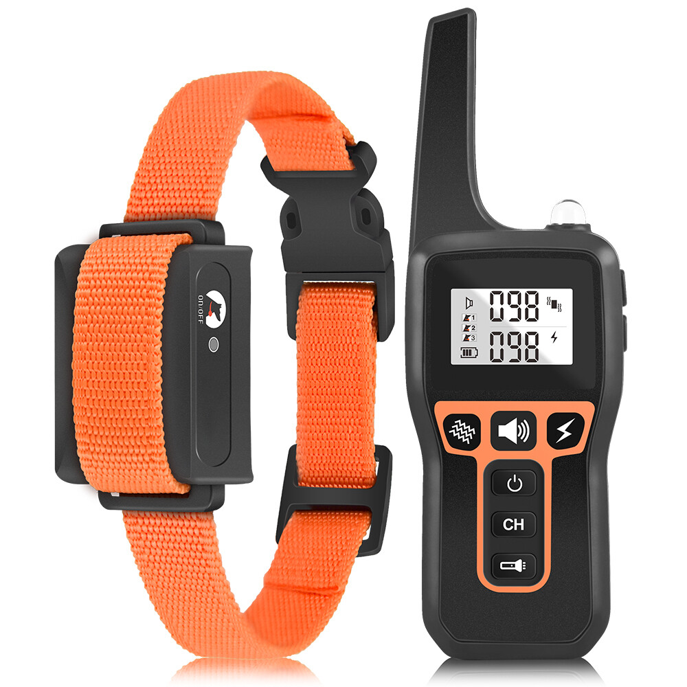 Dog Training Collar Electric Shock Remote Waterproof Rechargeable Pet Trainer