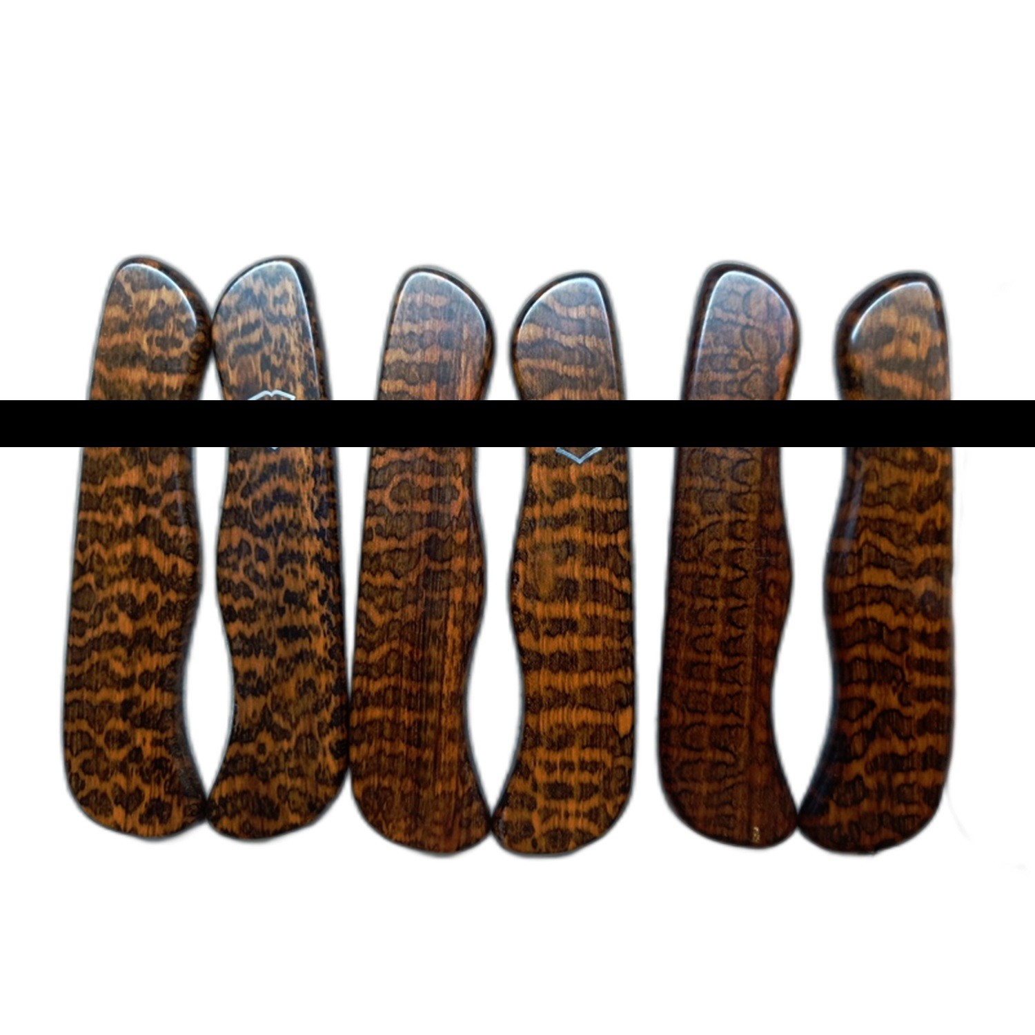 111mm Snakewood Letterwood Wood Scales Victorinox Swiss Army Knife SAK Handles