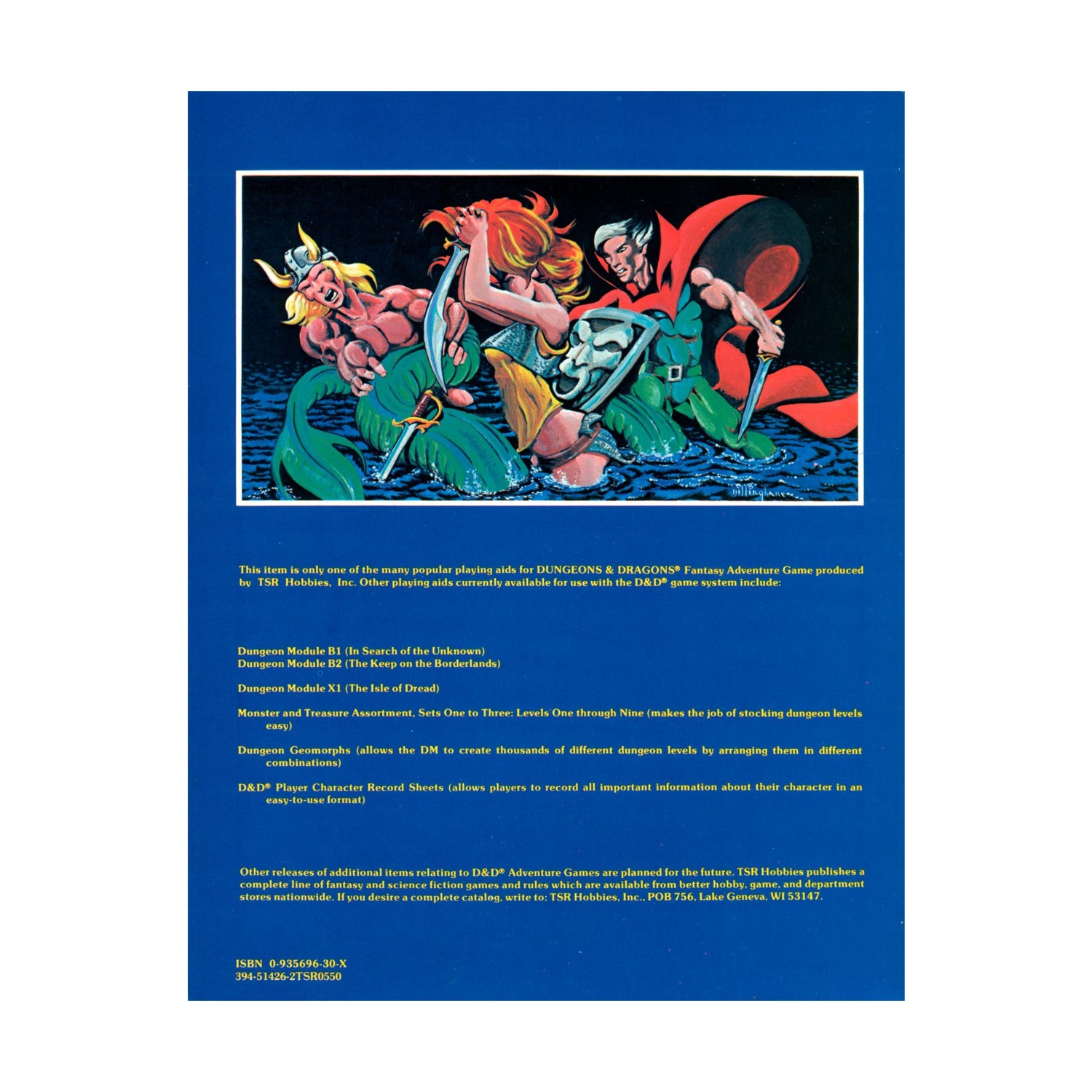 TSR Basic D&D Isle of Dread (3rd, Blue) Fair+