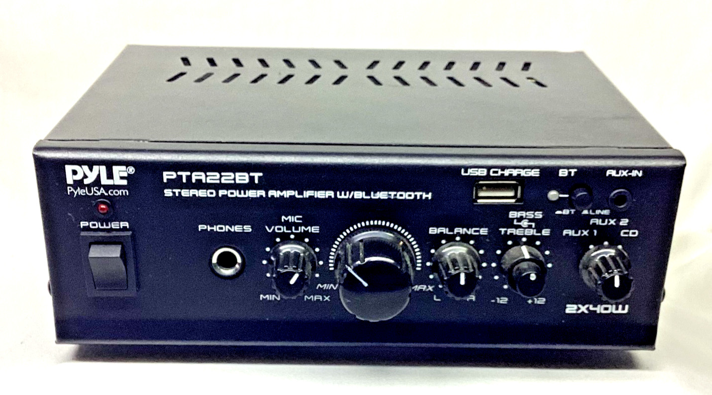 Pyle PTA22BT Stereo Power Amplifier W/Bluetooth