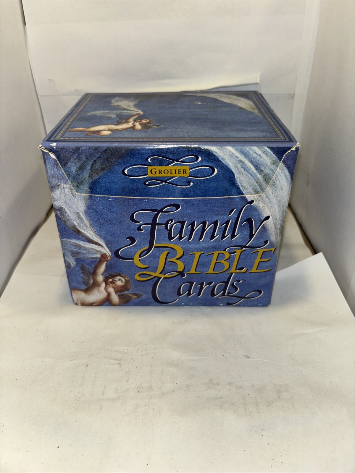 Grolier Family Bible Cards Homeschool Sunday School Teaching Cards,w/Guidebook,