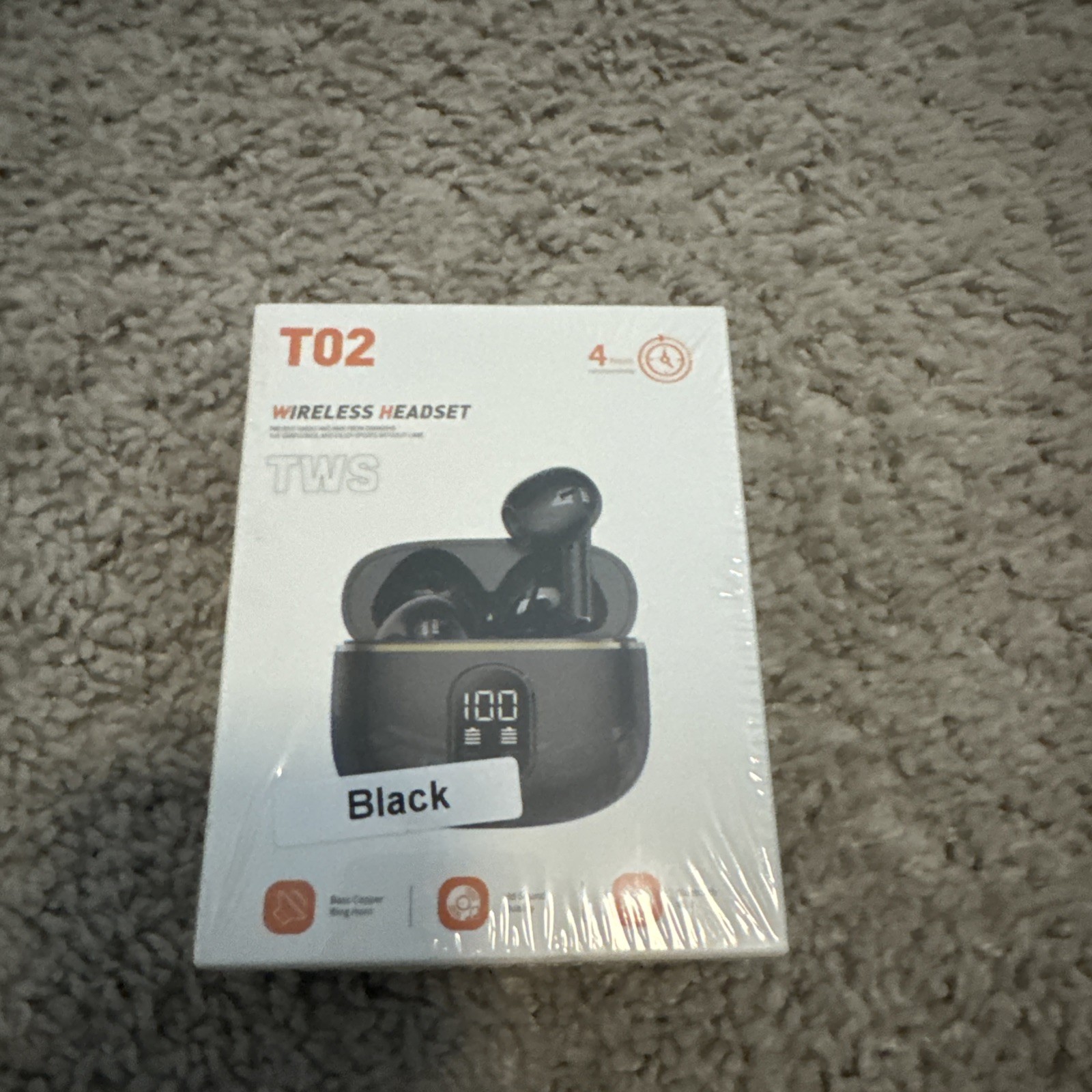 T02 wireless Headset, Wireless Bluetooth Earbuds