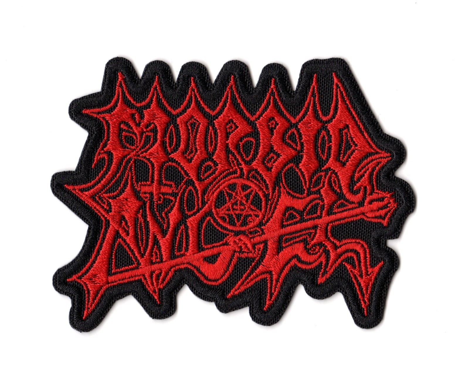 Morbid Angel Patch Embroidered Sew On Band Red Logo American Death Metal Florida