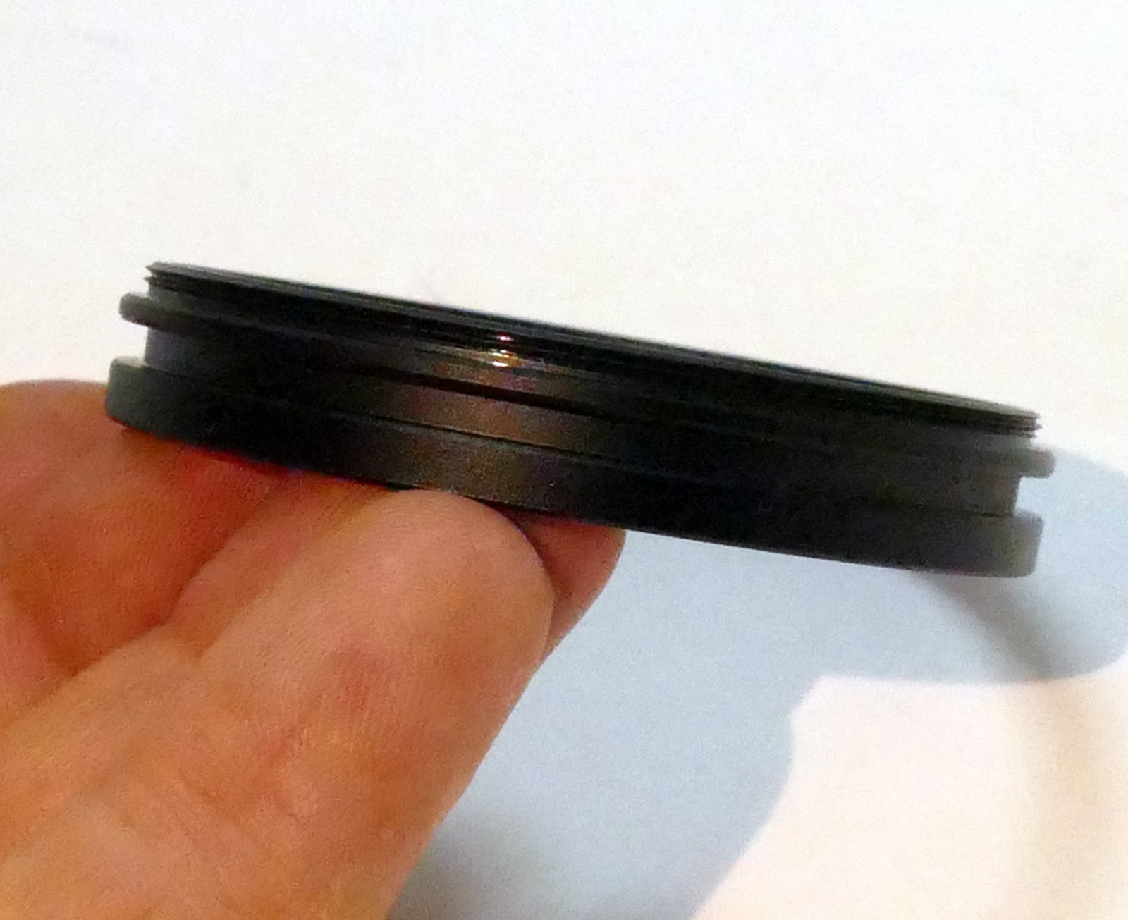 58mm to 58mm Step-up ring Metal adapter double threaded for rubber hood