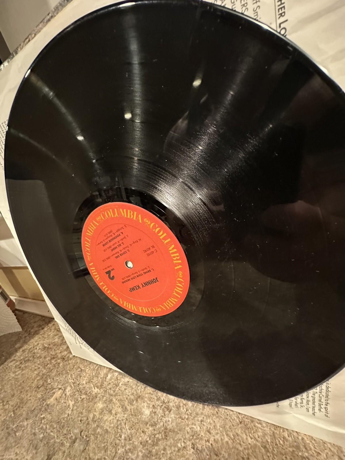 JOHNNY KEMP- Self Titled- Vinyl LP 1986 Orig Lyric Sleeve-Orig Shrink & Hype