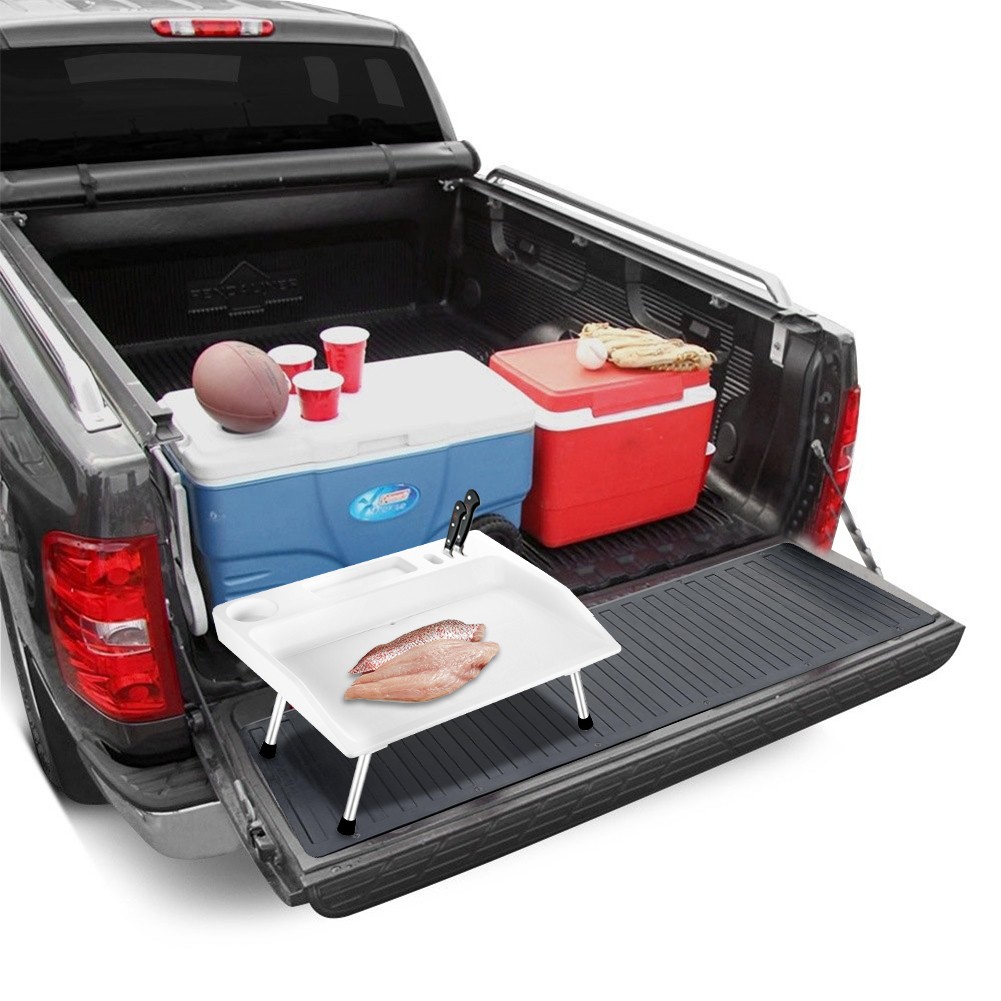Portable Folding Tailgate Tray Cutting Board - Chop/Fish Filet/Prep Table