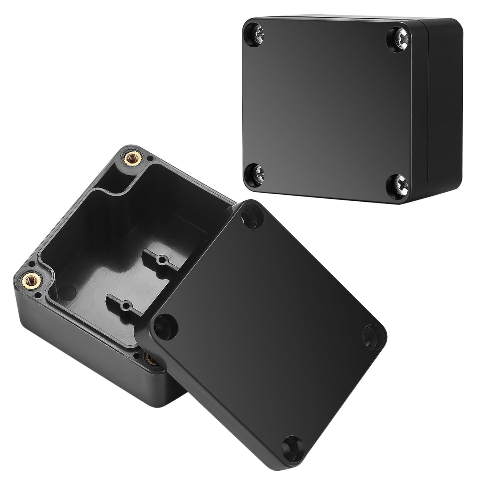 Project Box, 4 Pcs Electrical Junction IP65 Waterproof A, black