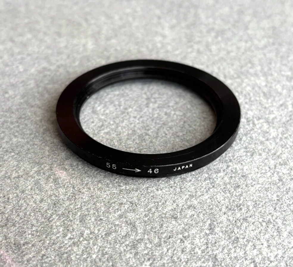 Vintage Step-Down Adapter Ring 55mm - 46mm Made in Japan