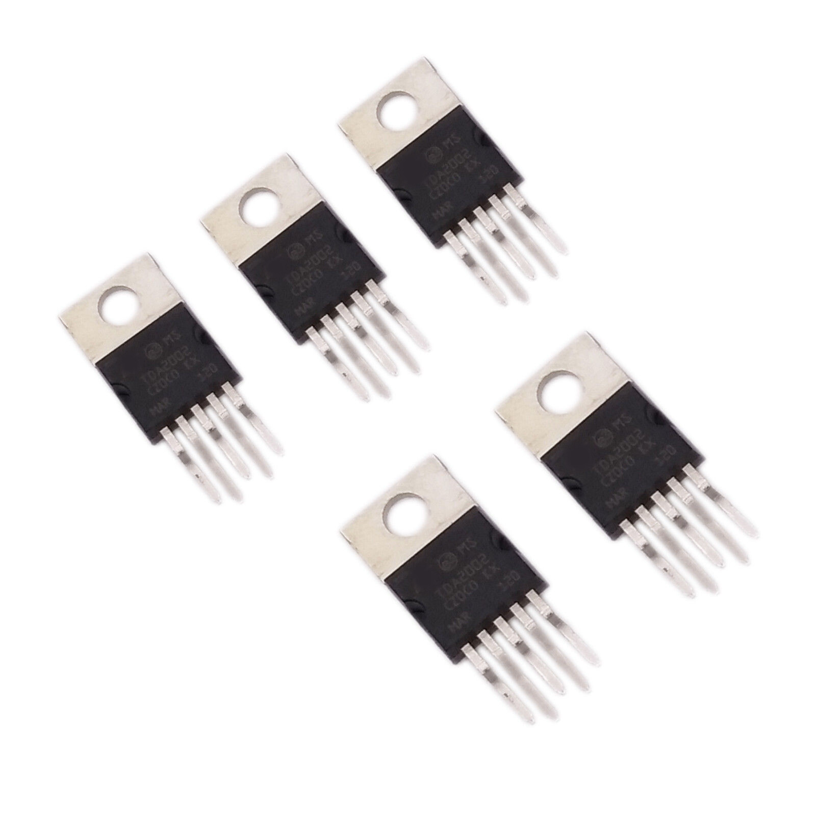 5pcs TDA2002 ZIP-5 8-Watt Audio High Power Amplifier