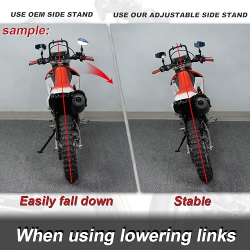 0-3 '' Adjustable Side Stand Fit for Z900 / ABS 2017 2018-2025/ Z900 SE 2023
