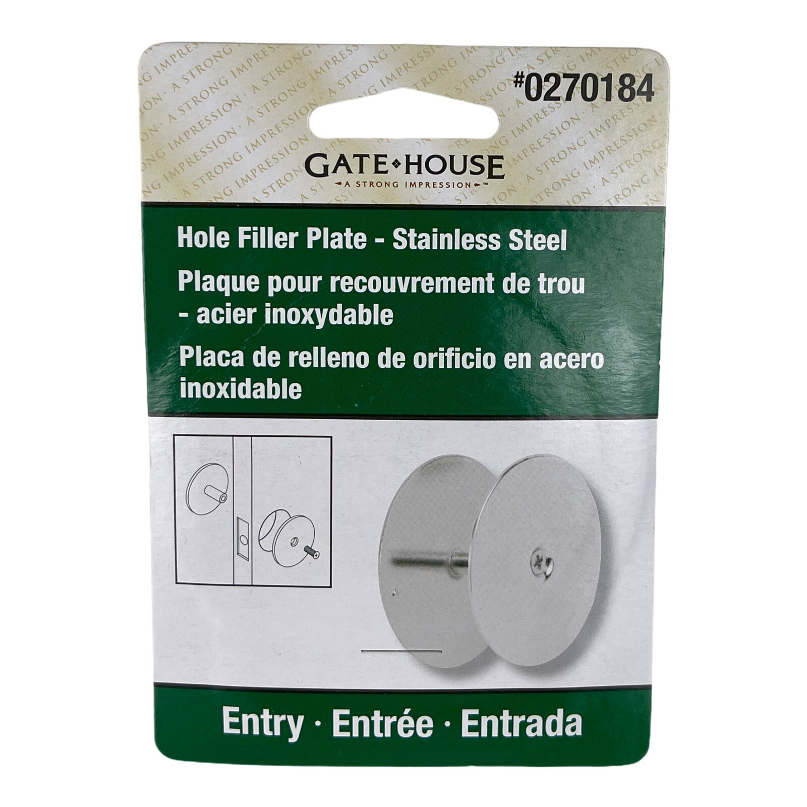 Gatehouse Entry Hole Filler Plate 0044884 NEW