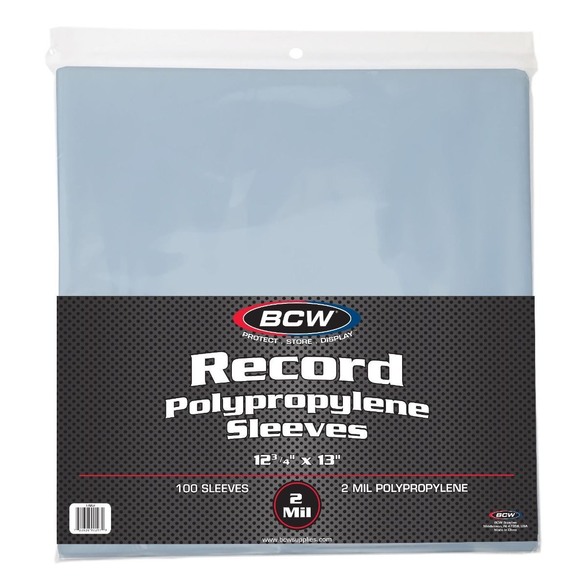 2 packs of 100 (200) 12 ¾" x 13" Polypropylene 12" Record Sleeves