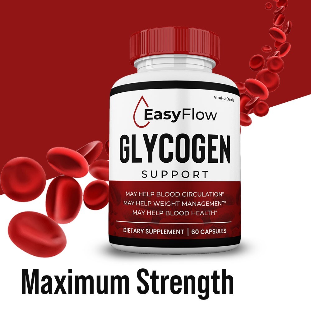 EasyFlow Glycogen Support Pills, Easy Flow Capsules Blood Support (5 Pack)
