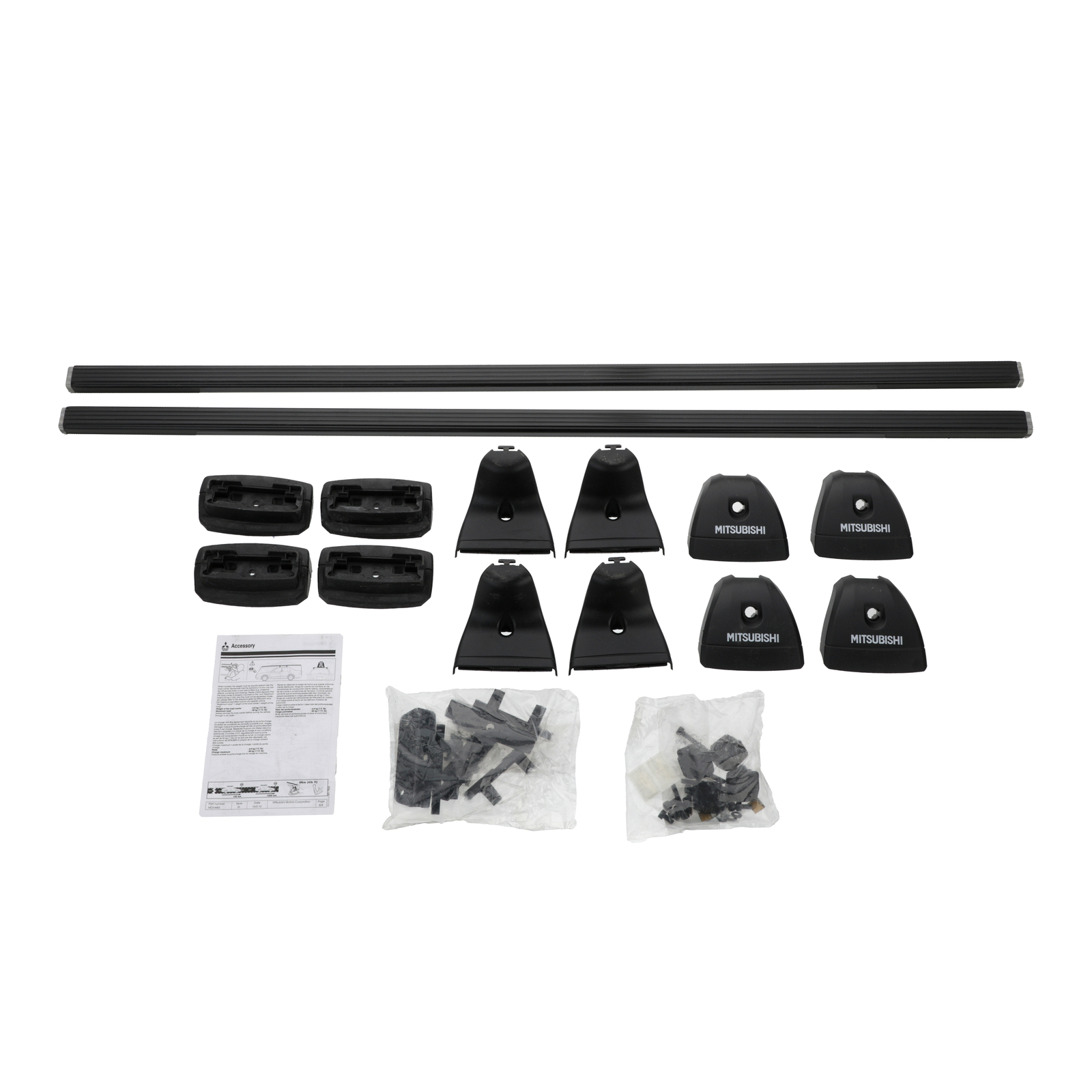NEW OEM Mitsubishi 2011-2013 Outlander Roof Rack Kit Crossbars MZ314455