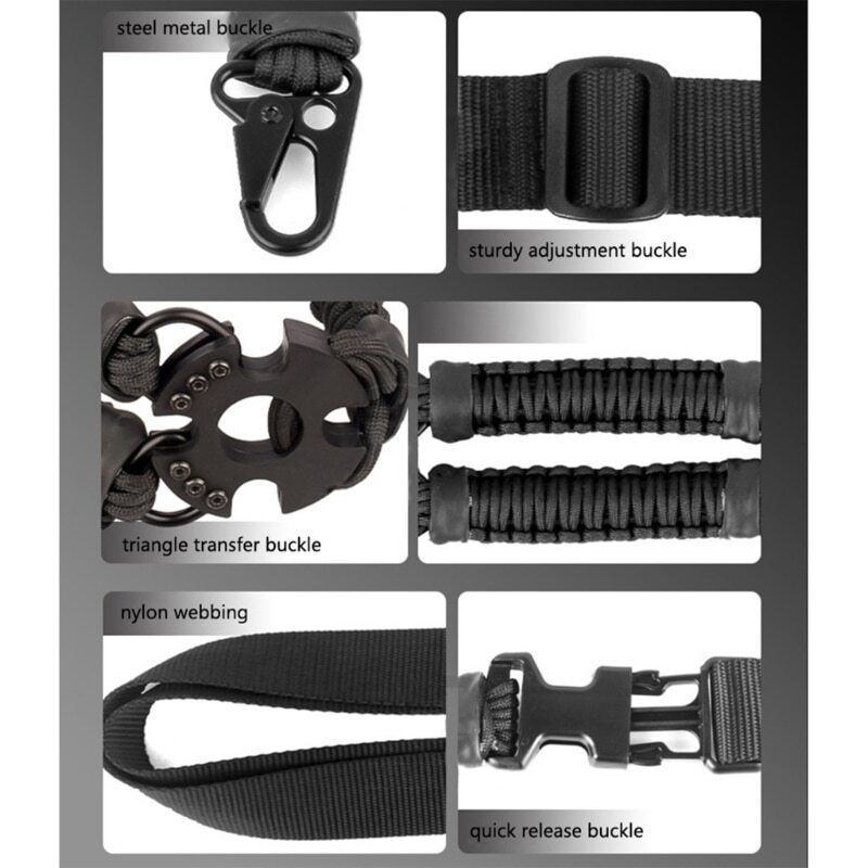 New Tactic Sling 3 Point Bungee Rifles Strapping Belt Three-Point Strap