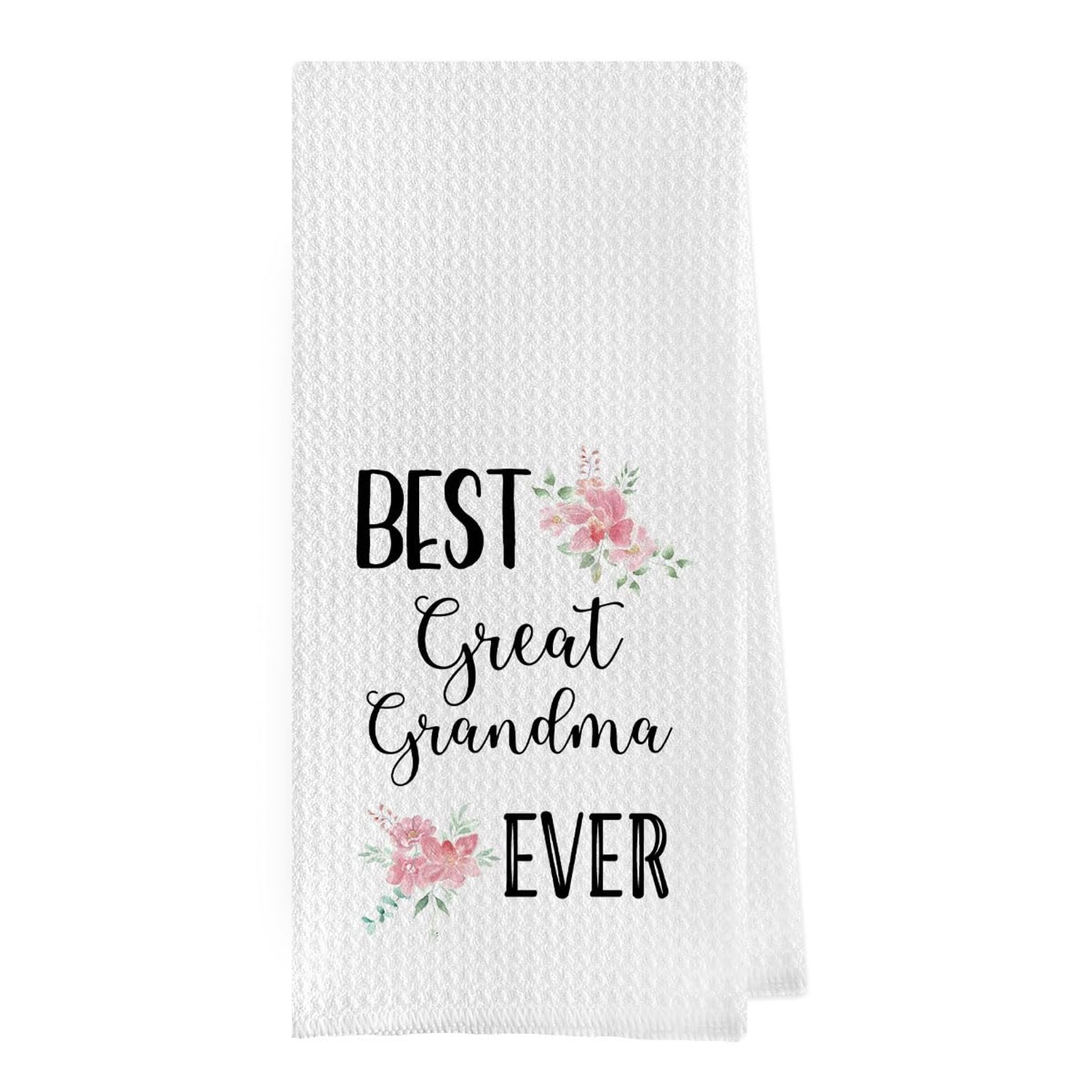 Gqtt Great Grandma Gifts - Waffle Weave Kitchen Dish Towels, Hand & Tea Towel...