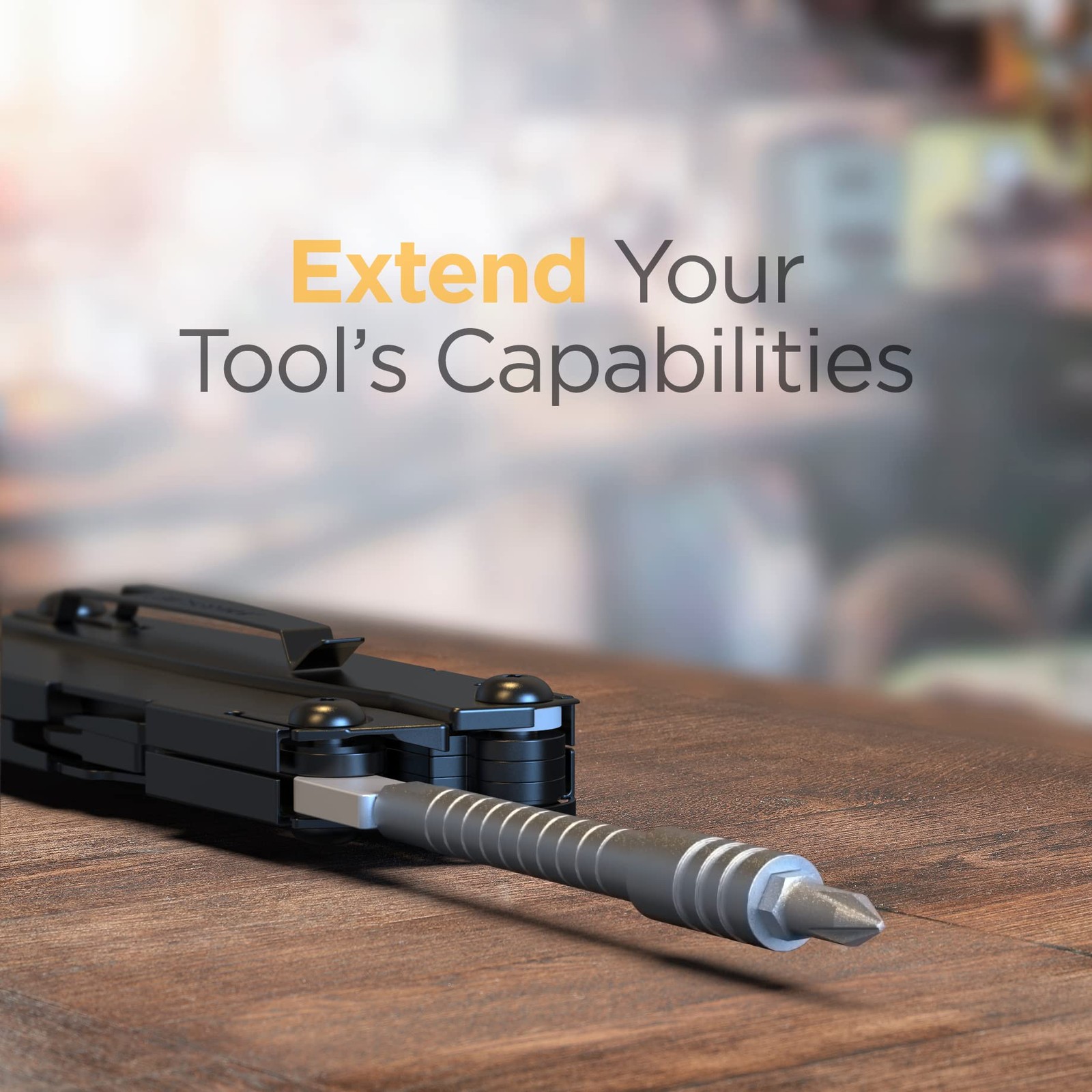 Galvanox Multi-tool Bit Driver Extender - Compatible with Pocket Size, Silver