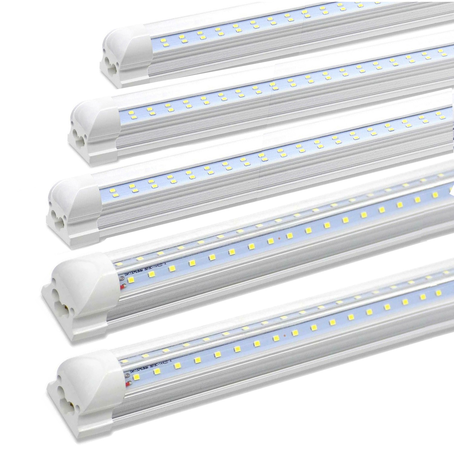 4FT 8FT LED Tube Light Fixture T8 Ceiling Shop Light 72W 8400LM 6000K Daylight