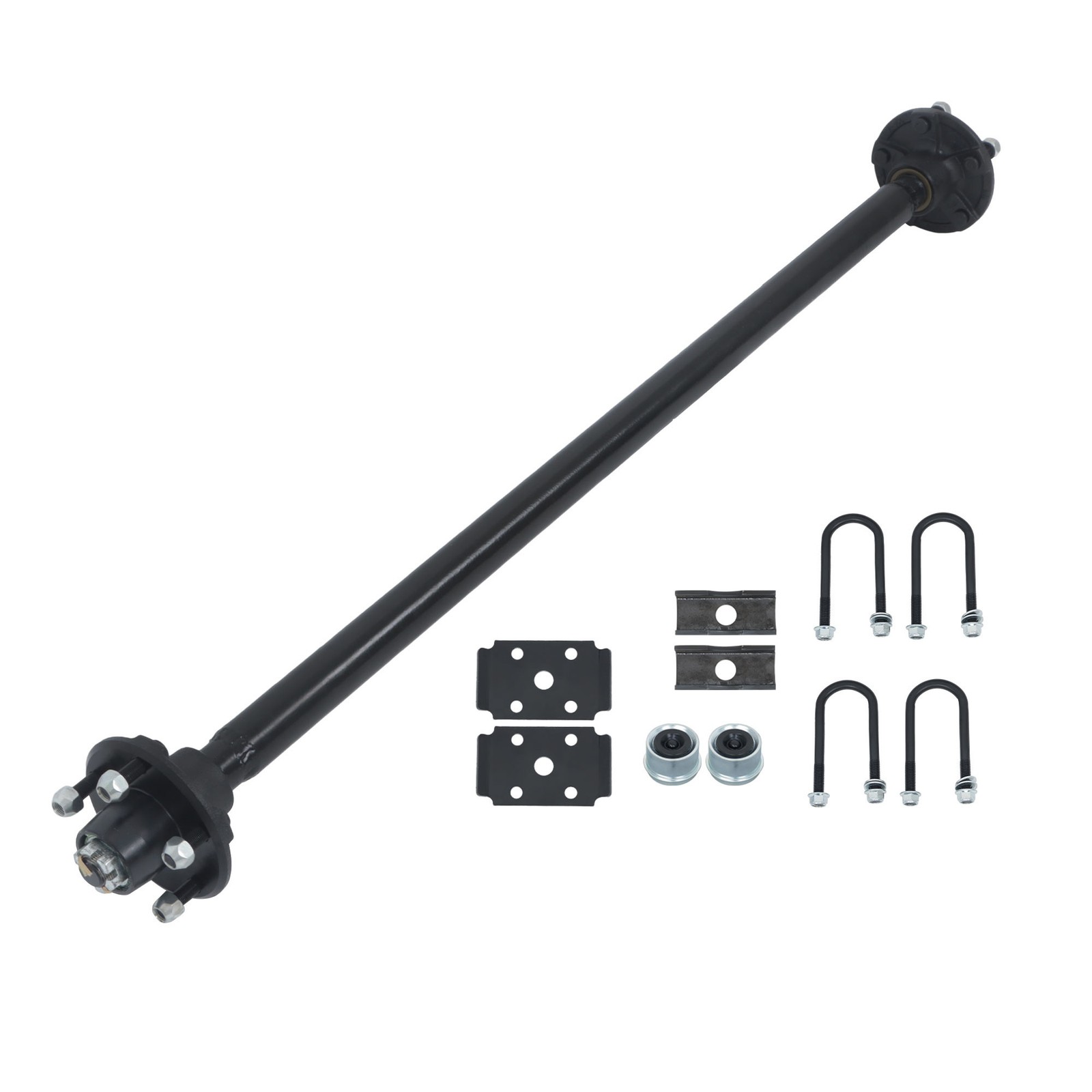 Trailer Boat Axle 2000 lbs 5 lug-4.5" Idler 44"-47.5"-52"-54"-57"-58" Hub Face