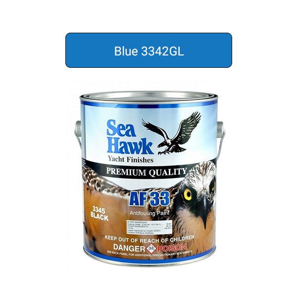 Sea Hawk Af33 Blue Antifouling Ablative Bottom Paint Gallon 3342GL